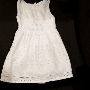 3t Girls White Summer Eyelet Lace Dress